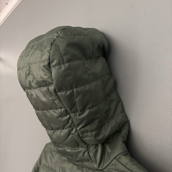 Patagonia Women’s Nano Puff Fitz Roy Trout Hoody Small Hemlock Green 84465 HMKG - Picture 10 of 16